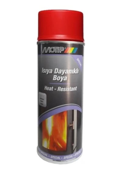 Motip Mat Kırmızı 300 Derecec Isıya Dayanıklı Sprey Boya 400 ML