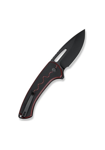 Sencut Squiggy Burgundy / Black G10 Handle Black 9cr18mov Blade Kamp Çakı Bordo