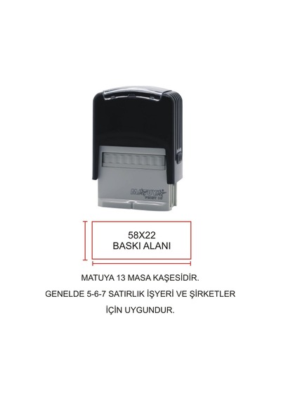 Matuya 13 Firma Ve Şirket Kaşeleri Çok Renkli