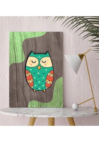 Bk Home Baykuş Tasarımlı Kanvas Tablo 30X50Cm-3