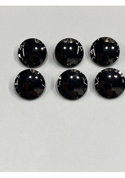 Metal Düğme/trençkot Ceket Boyu/ 6 Lı Set/2,3 Cm/jx015/siyah