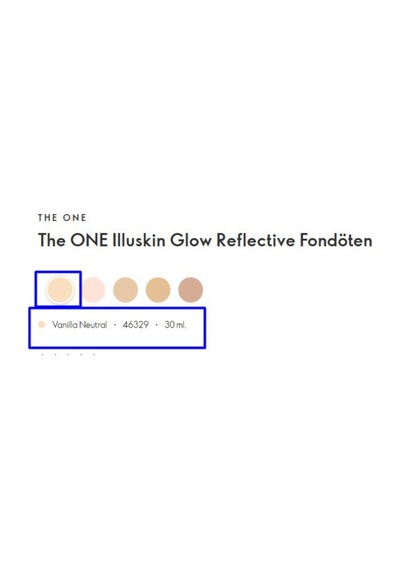 The One Illuskin Glow Reflective Fondöten Vanilla Neutral 46329 Bej Bej