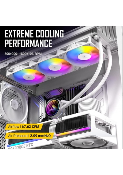 Luna 360 White Argb, All-in-one Sıvı Cpu Soğutucu, 360mm Radyatör, 3x120mm Pwm Argb Fan, Infinity Mirror Pompa Başlığı, Intel Lga1851/1700 Ve Amd Am5/am4 Uyumlu, Beyaz Çok Renkli Luna 360 White Argb, All-in-one Sıvı Cpu Soğutucu, 360mm Radyatör, 3x120mm Pwm Argb Fan, Infinity Mirror Pompa Başlığı, Intel Lga1851/1700 Ve Amd Am5/am4 Uyumlu, Beyaz Çok Renkli