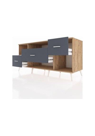 Kronos Konsol 2 Raflı 3 Çekmeceli 176x59x83 Çam-aytaşı/antrasit Aytaşı/antrasit Kronos Konsol 2 Raflı 3 Çekmeceli 176x59x83 Çam-aytaşı/antrasit Aytaşı/antrasit