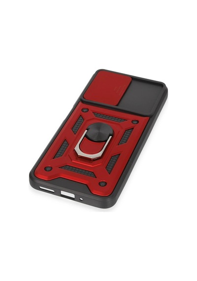 Uryport Xiaomi Redmi Note 12 5g Kılıf Pars Lens Yüzüklü Silikon - Kırmızı