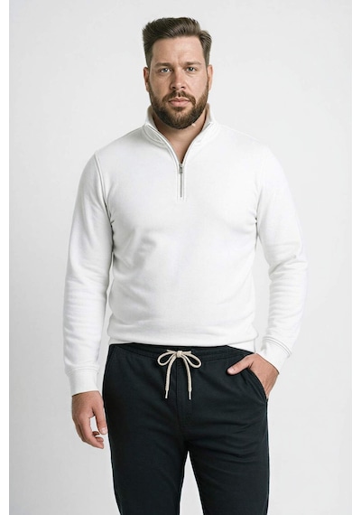 Defacto Regular Fıt Sweatshirt H1658ax26spwt32 Beyaz-wt32