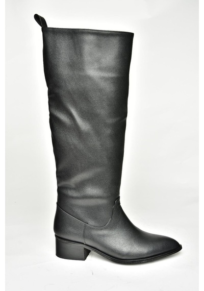 Fox Shoes T422587009 Siyah Klasik Kadın Çizme Siyah-Suni Deri Siyah Fox Shoes T422587009 Siyah Klasik Kadın Çizme Siyah-Suni Deri Siyah