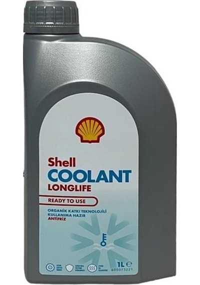 Shell Coolant Long Life M Rtu Kullanıma Hazır Kırmızı Antifiriz 1 Litre