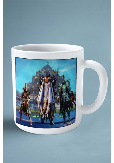 Guild Wars Oyun Baskılı Kupa Bardak Çift Taraflı Baskı Kişiye Özel Model 1 Çok Renkli