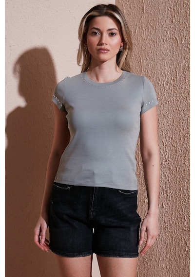 Fashion Friends Bayan T Shirt 25y0523k1 Haki Haki