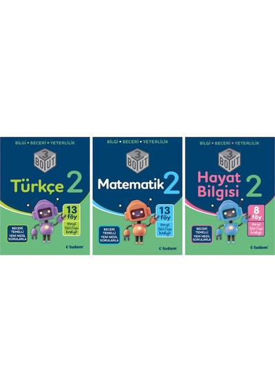 2. Sınıf 3 Boyut 3'Lü Set (Türkçe + Matematik + Hayat B.) - Tudem