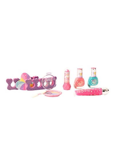 Sparkle Rainbow Taşınabilir Kozmetik Seti: Minik Güzellik Uzmanlarının Yeni Favorisi