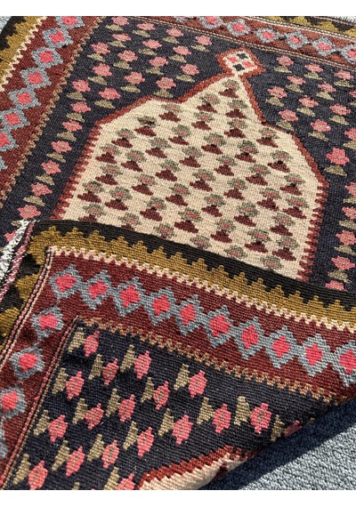 El Dokuma Mut Kilimi 63x84 Küçük Ölçü Yün Cicim Kilimi