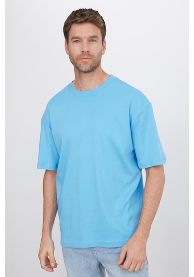Tudors Unisex Oversize Geniş Kesim %100 Pamuk Yumuşak Dokulu Basic Bisiklet Yaka Mavi Tişört-35176 Mavi Tudors Unisex Oversize Geniş Kesim %100 Pamuk Yumuşak Dokulu Basic Bisiklet Yaka Mavi Tişört-35176 Mavi