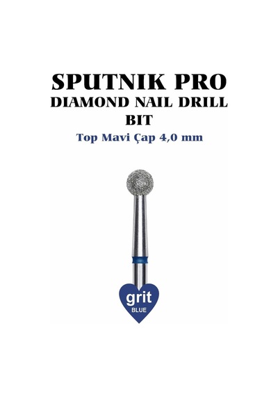 Elmas Top Freze Mavi Çap 4,0mm