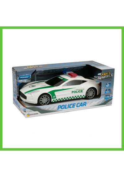 Bezos 1:16 Işıklı Ve Sesli Polis Arabası Dmc
