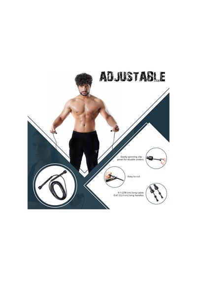 Profesyonel Atlama İpi: Kaymayan Saplı, Ayarlanabilir Hız İpi, Erkekler, Kadınlar Ve Çocuklar İçin, Ev Egzersizleri Ve Fitness, Yağ Yakma, Boks, Crossfit Ve Mma İdeal"