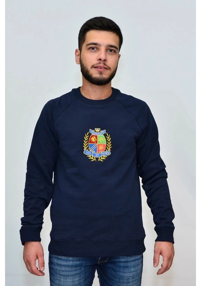 Superfly 20217 Sıfır Yaka Erkek Sweat Lacivert 2021705 Siyah