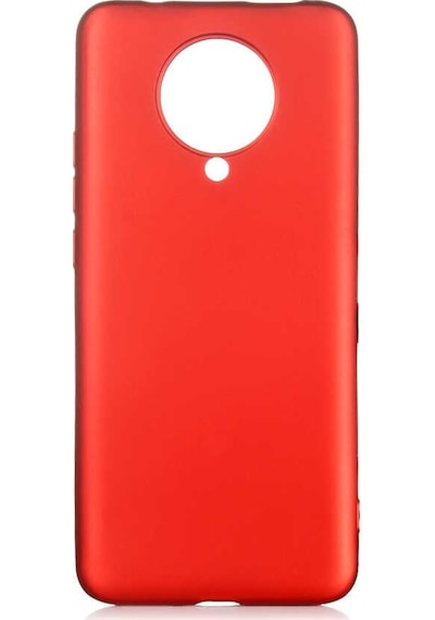 Noktaks - Xiaomi Uyumlu Xiaomi Redmi K30 Pro - Kılıf Mat Renkli Esnek Premier Silikon Kapak - Kırmızı