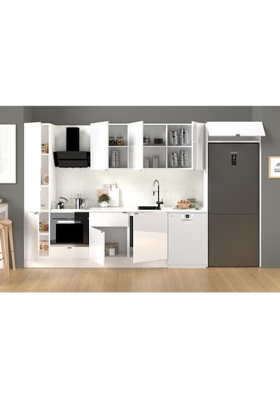 360 Cm %100 Mdf Tezgahlı Efil Ankastre Mutfak Dolabı Beyaz