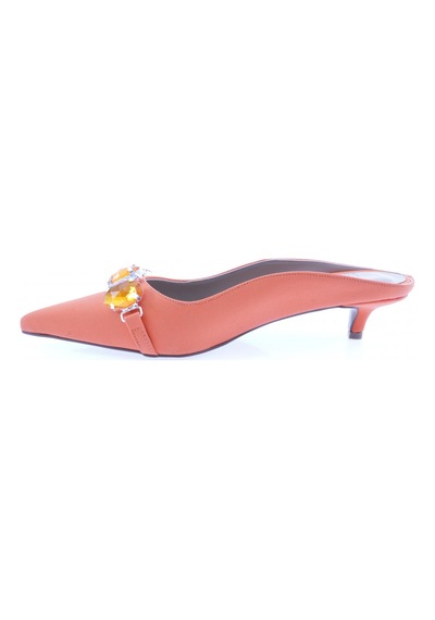 Dgn 4225-23y Kadin Kristal Taşli Terlik Orange Scuba