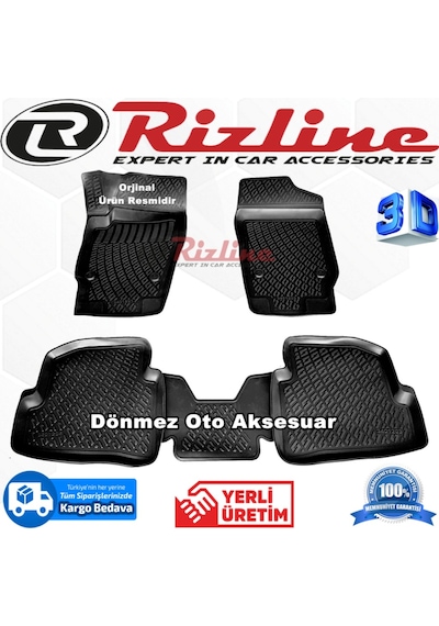 Skoda Fabia 3D Paspas Havuzlu Siyah Hb 2000-2007 Arası Rizline N11.10606