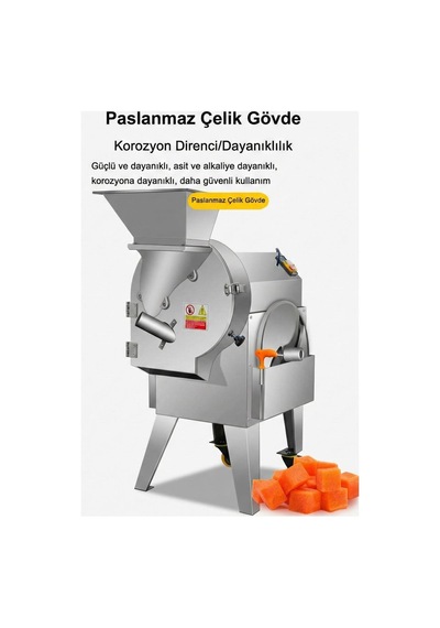 Dalle Qd-33 Endüstriyel Çok Fonksiyonlu Meyve Sebze Dilimleme Makinası