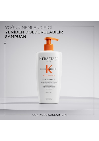 Kerastase Nutritive Bain Satin Riche Yoğun Nemlendirici Şampuan 500 Ml Kuru