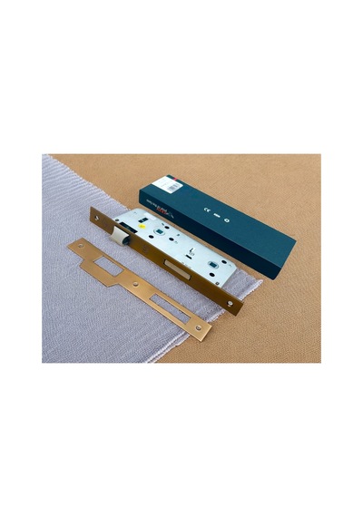Özen Handles Mat Antik Sarı İç Kapı Gömme Wc Banyo Kilit 40/90/23 Kare 40 Mm 1 Adet