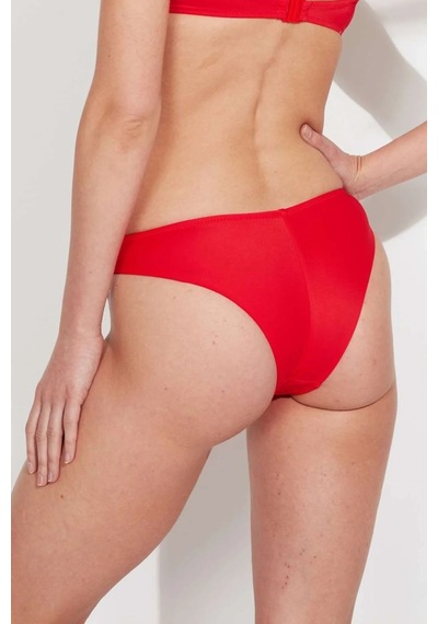 U.S. Polo Assn. Kadın Kırmızı Brazilian Bikini Alt Kırmızı
