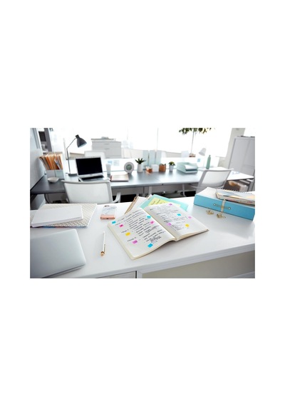 Bayraklar, 50/dispenser, 2 Dispenser/paket, 1" Geniş, Beyaz 680-we2