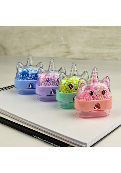 Sevimli Unicorn Boncuklu Mikro Kırtasiye Hazneli Kalemtıraş Okul Ve Kırtasiye Alışverişi