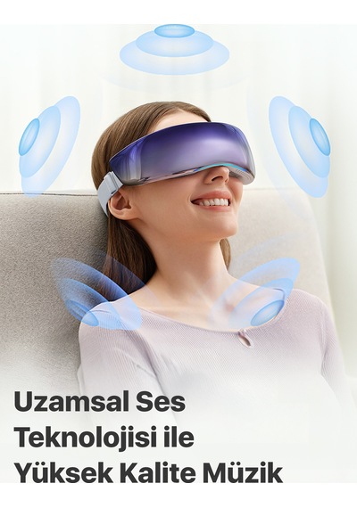 Ks700-e Akıllı Göz Masaj Aleti / Robotu Soğuk Kompress Mobil App, Isı Terapisi & Termoterapi Mor-lacivert
