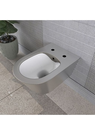 Lucco Asma Klozet İçi Beyaz Dışı Platin