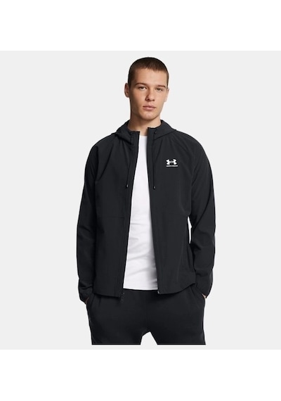 Under Armour Ua Stretch Woven Erkek Rüzgarlık Ceket 6003001-001 Siyah