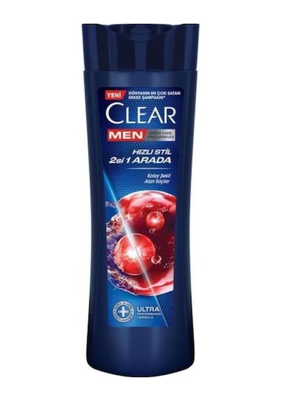 Clear Men Kepeğe Karşı Etkili Şampuan Hızlı Stil 2'si 1 Arada 350 Ml