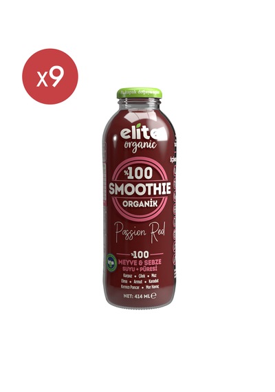 9'lu Organik Smoothie Passıon Red 414 Ml