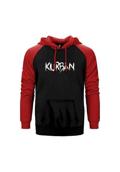 Kurban Text Gri Renk Reglan Kol Sweatshirt / Hoodie