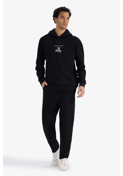 Defacto One Piece Boxy Fit Kapüşonlu Sırt Baskılı Sweatshirt E9321ax25aubk81 Siyah Defacto One Piece Boxy Fit Kapüşonlu Sırt Baskılı Sweatshirt E9321ax25aubk81 Siyah