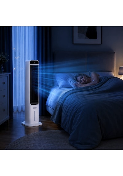 Econat Ec5 5l Sulu Soğutucu, Kumandalı, 80w, 3 Hız Kademeli, Buz Kasetli Hava Soğutucu