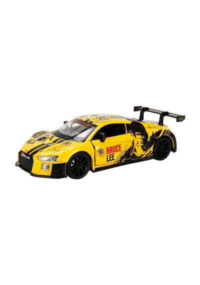 1:32 Sesli Ve Işıklı Rmz Hobby Bruce Lee Serisi Die Cast Çek Bırak Model Araba - Sarı Audi R8 Lms Br