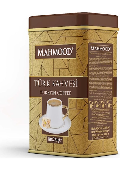Mahmood Coffee Türk Kahvesi Özel Teneke Kutu 220 G