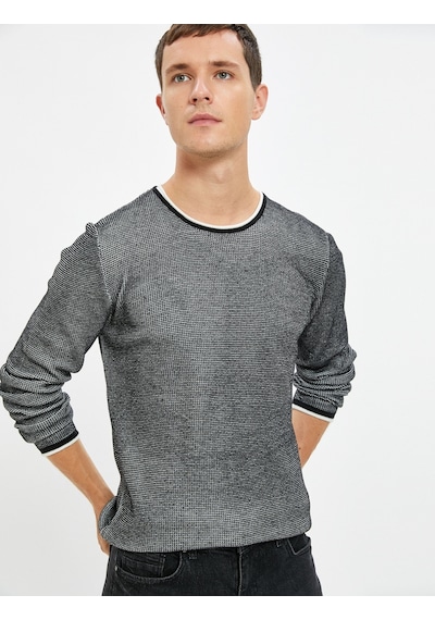 Koton Triko Kazak Bisiklet Yaka Dokulu Slim Fit Uzun Kollu Siyah 4wam70030ht Siyah Koton Triko Kazak Bisiklet Yaka Dokulu Slim Fit Uzun Kollu Siyah 4wam70030ht Siyah