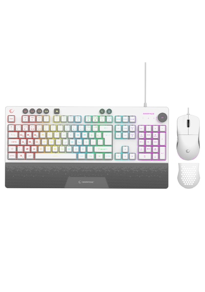 Gaming Oyuncu Klavye Mouse Set Eclıpse Beyaz Usb Rgb Aydınlatmalı Q Klavye Diğer