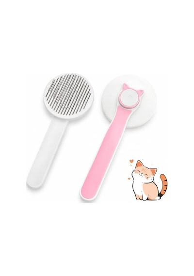 Pembe Tüy Toplama Tarak, Kendini Temizleyen Fırça, Ergonomik