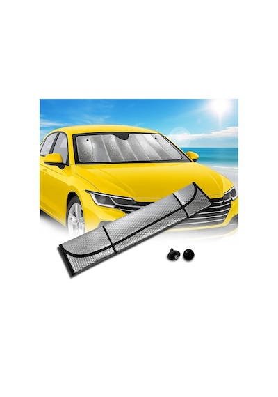 Araç Ön Cam Güneş Koruma Isı Önleyici Katlanabilir Model Fiat Egea Honda Civic Ford Focus Dacia Duster 1 Adet