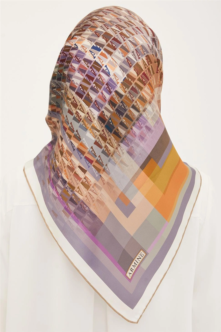 Armine Twill İpek Eşarp 23ya8934 31 Siyah