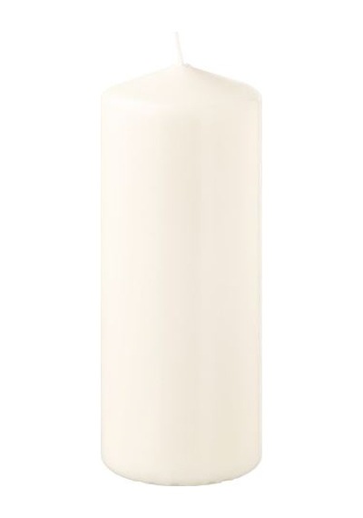Ikea Fenomen Blok Mum, Natürel, 14 Cm 45 Saat Çok Renkli