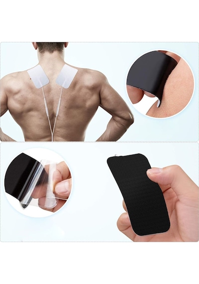 TıpTeknikMarket 5 Paket, 20 Adet Tens Elektrod Pedi 5x9 cm Extra güçlendirilmiş yapışkanlı Kumaş yüzey