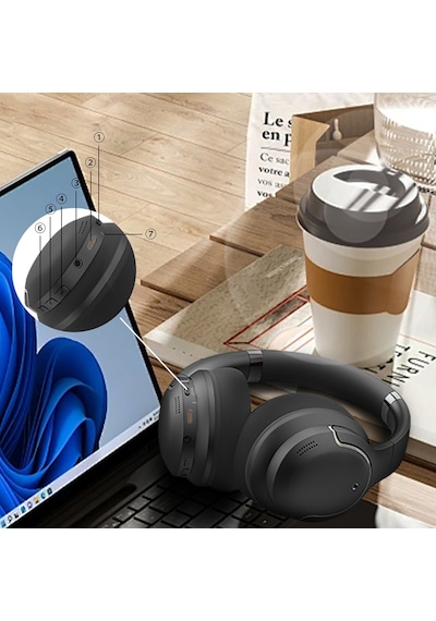 Lenyes LH61 Katlanabilir Tasarımlı Tws Bluetooth 5.4 Kulak Üstü Kulaklık